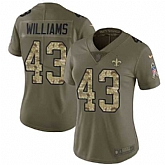 Women Nike Saints 43 Marcus Williams Olive Camo Salute To Service Limited Jersey Dzhi,baseball caps,new era cap wholesale,wholesale hats